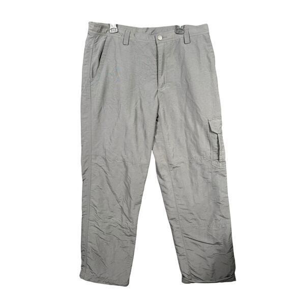 The North Face Pants Mens Sz 38 Gray Insulated Quilted Lined Cargo Hiking AB5P - Picture 1 of 13